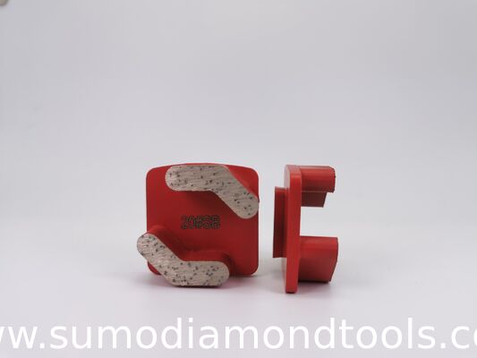 Double Boomerang Segments  Redi Lock Diamond Grinding Shoes for Husqvarna