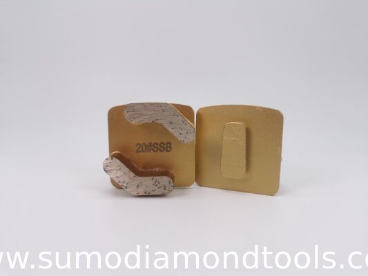 Double Boomerang Segments  Redi Lock Diamond Grinding Shoes for Husqvarna